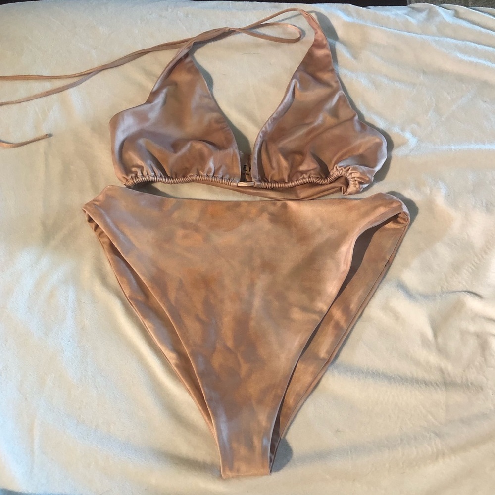 GUC Oh Polly Neena Swim Taupe Tye Dye Bikini Size Small & Large